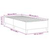 Platform Bed Frame Cream 100 x 200 cm Corduroy Fabric
