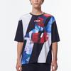 FILA T Shirts Men's Legend Blue Crew Neck Moderate Straight Fit F11M138101F-NV