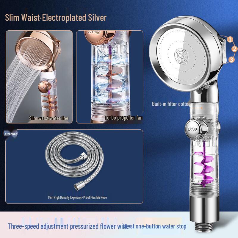 LANGZHIWEN Turbocharged  Small Waist  Shower Head