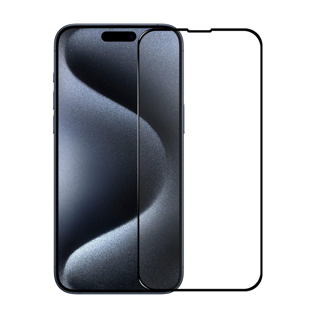 NORTHJO 2Pcs A+ For iPhone 15 Pro Silk Printing Screen Protector High Aluminum-Silicon Glass Film with Easy Installation Tool