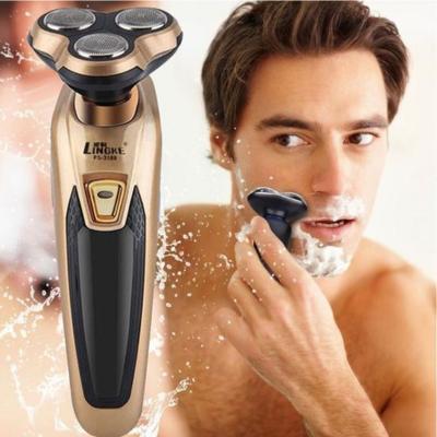 3 Blade Heads Rechargeable Electric Shaver Razor Beard Trimmer Shaving Machine