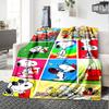 1pc Snoopys Valentine Collage flannel Blanket for Super Soft Cute Comfort Blanket for Travel Bedding Couch Sofa Blanket Y7306