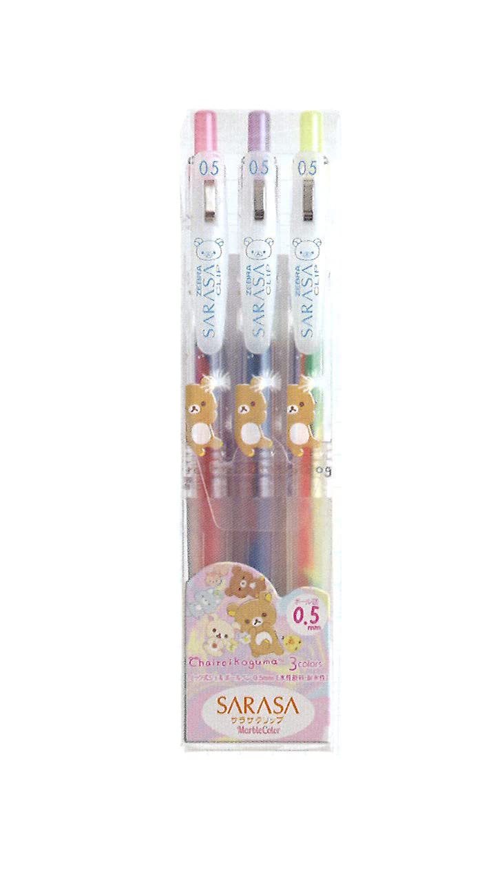 

Набор из 3 клипс Rilakkuma Sarasa цвета мрамора PR05301