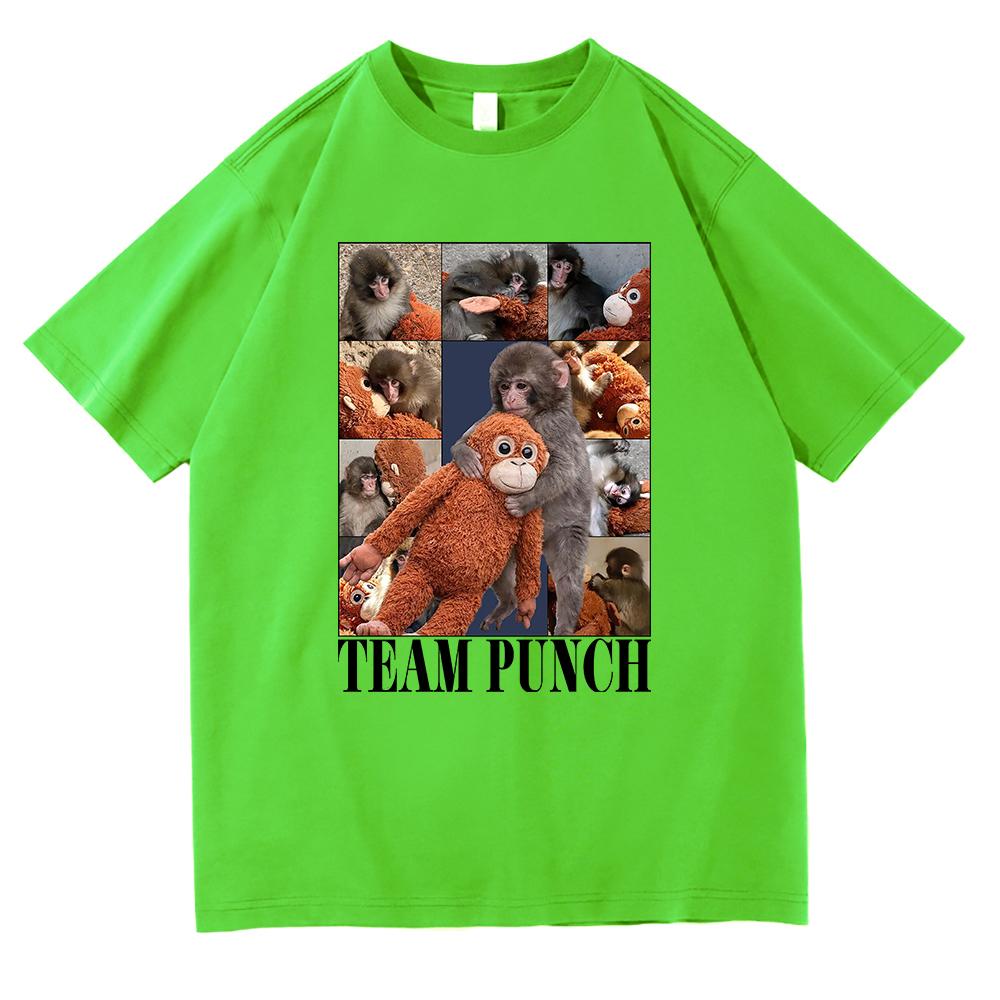 Monkey Punch Baby Monkey T Shirt 2026 WomenUnisex Clothing Cotton Clothes Graphic Tops for Lover Gifts Hight Quality T Shirts