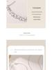 "Wisteria" 999 Pure Silver Necklace: High-End Smile Pendant for Women - Luxury Collarbone Gift Set