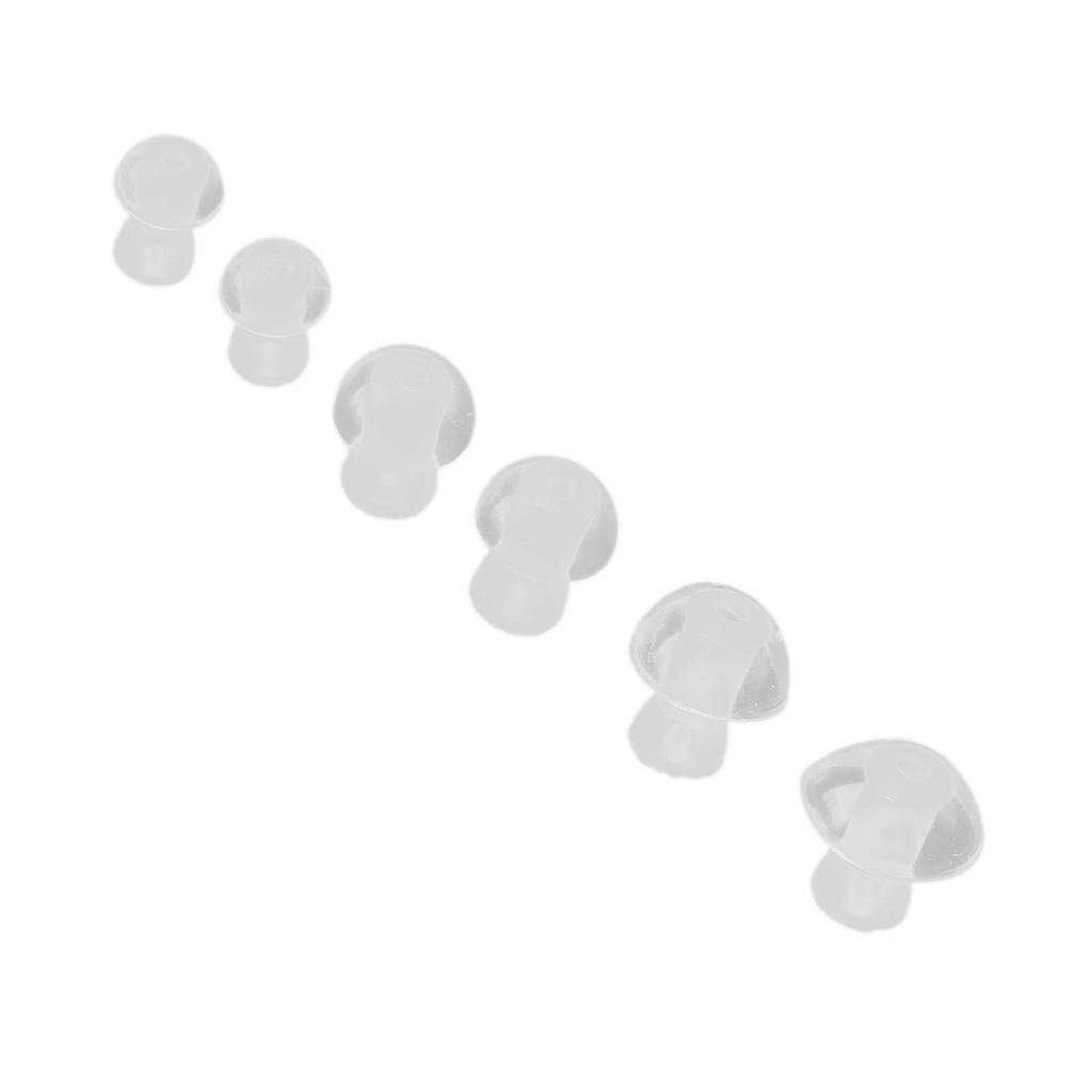 Hearing Aid Ear Tips Silicone Earplugs Replacement Buds 6pcs Domes