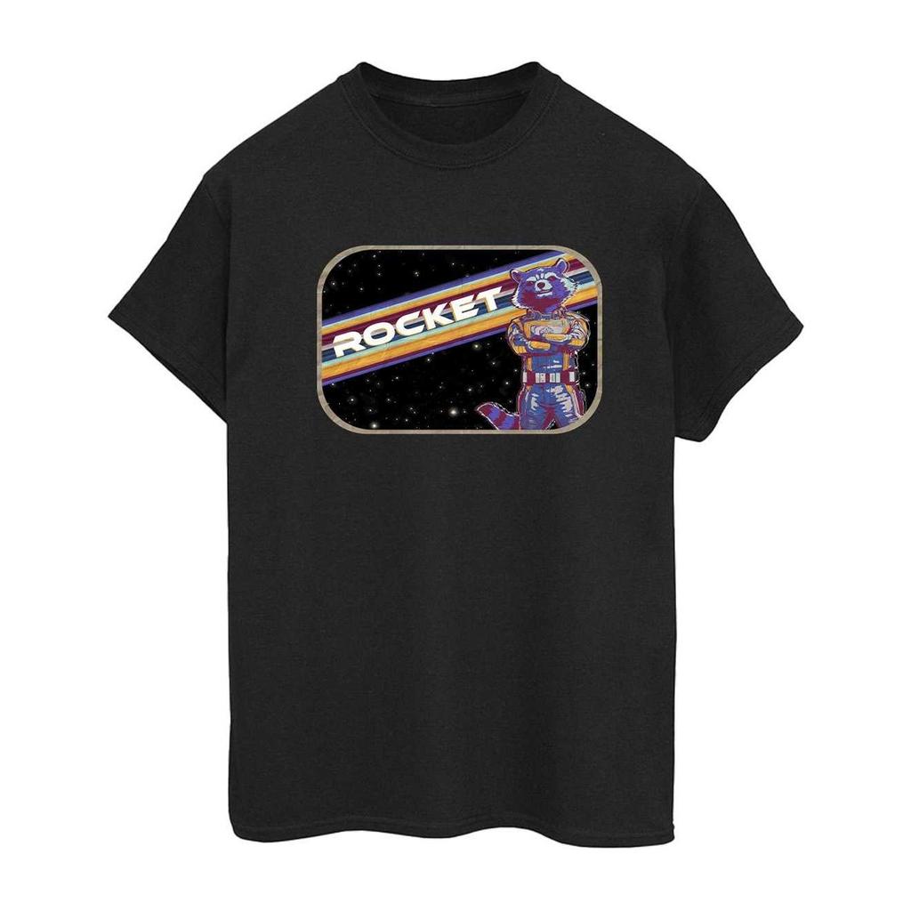 Guardians Of The Galaxy Volume 3 Womens/Ladies Rocket Raccoon Pose Cotton Boyfriend T-Shirt