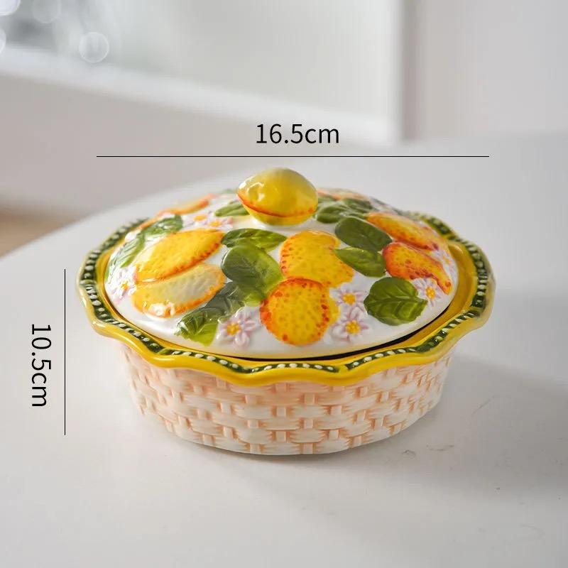 High-Quality Ceramic Dessert Bowl Ice Cream Cup Hand-Painted Embossed Home Use