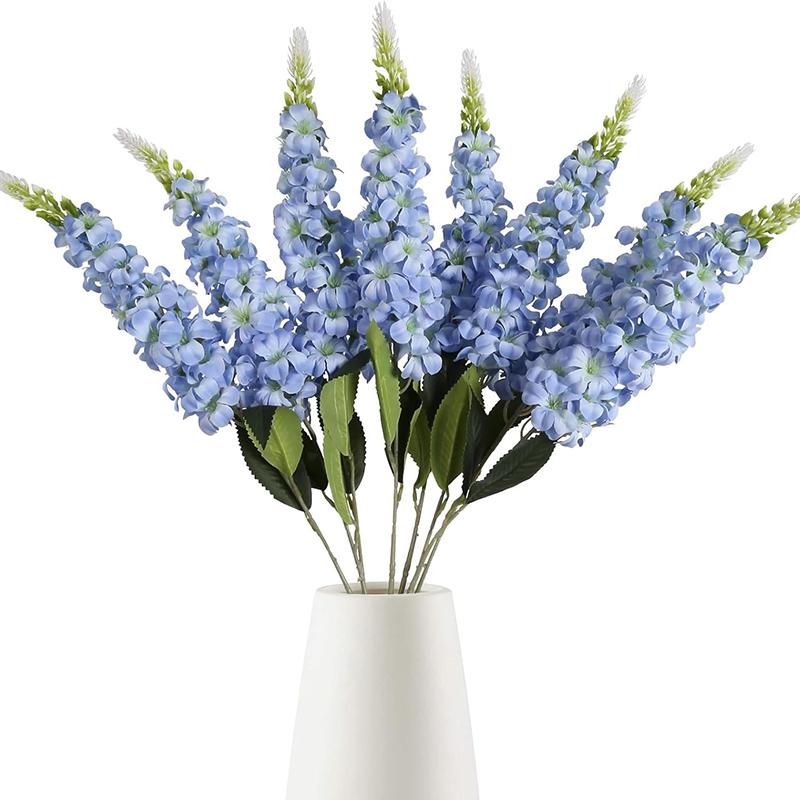 

1/2Pcs Artificial Flowers 74cm Long Fake Flower for Home Room Decor Garden Wedding Marriage Decoration Vase Flower Arrangement 1Pcs синий
