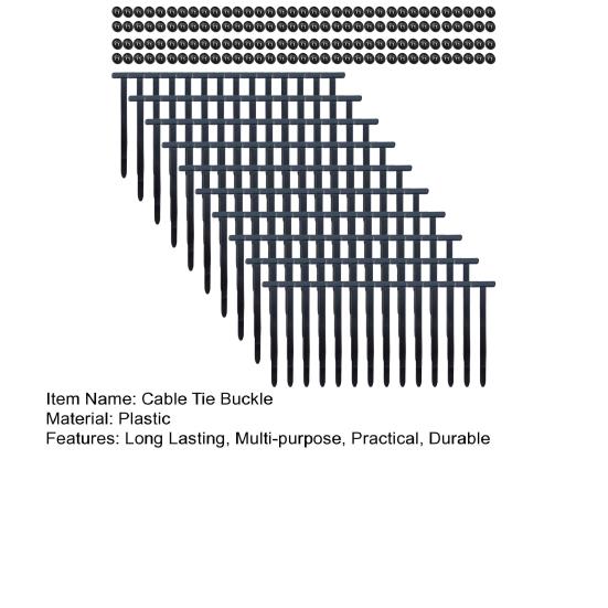 70/140Pcs Nylon Universal Cable Tie Buckles UV Resistant Widely Used Self-Locking