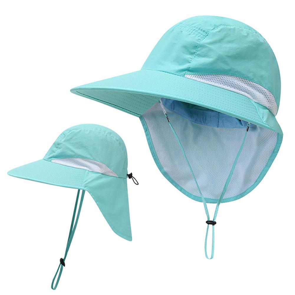 Outdoor Sports Sun Hat Quick-drying Bucket Hat With Wide Brim Neck Cover For Mountaineering Fishing
