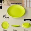 Melamine Round Plate: Porcelain-Look, Two-Color, for Commercial Use In Restaurants and Buffets - Perfect for Fast Food, Rice Bowls, and Cold Dishes.