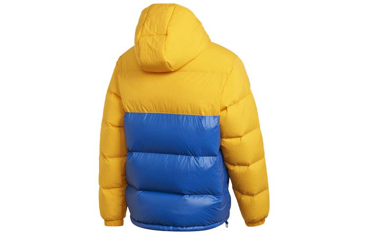 Adidas Originals Down Jacket Winter Men's Yellow Blue Multicolor GE1331