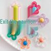 Handmade Resin Accessories: Five-Petal Flower Phone Case, Clogs, Magnet, Keychain & Hair Clip