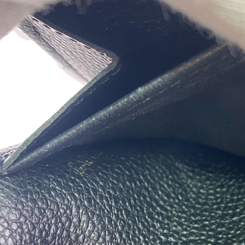 PRADA 2ML220 Logo Organizer Travel Case Passbook Case Witte Loglein leather Purse black leather Used