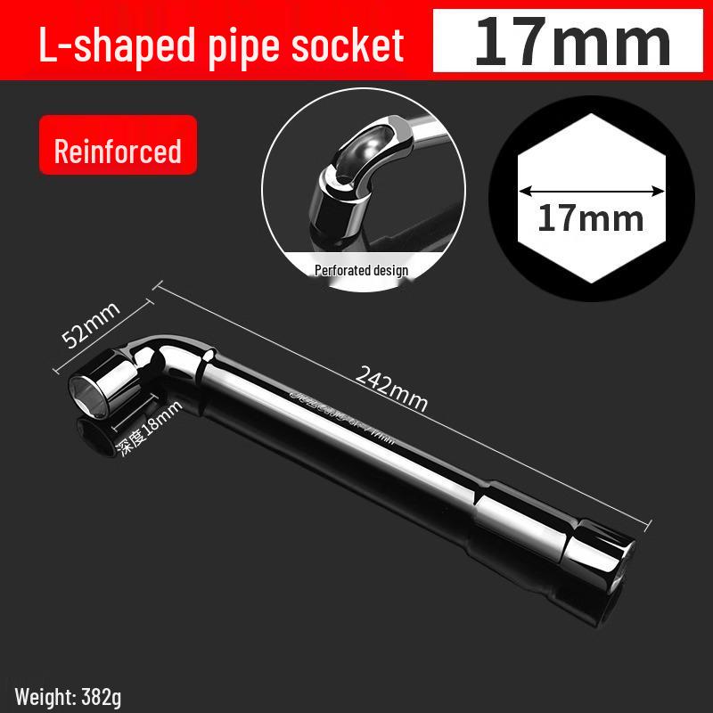 L-Type 7/8mm Stainless Steel Socket Wrench Hexagonal Seven-Shaped Tool
