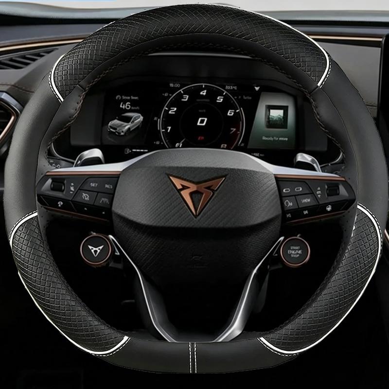 Nappa Leather Car Steering Wheel Cover