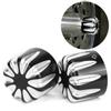 Pair of Motorcycle CNC Aluminum Axle Nut Cap Cover Water Drop Type Fit for Electra Road Glides