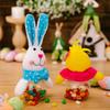 1-6pcs Easter Bunny Candy Box Transparent Jar Easter Gift Box Storage Container For Easter Basket Stuffers & Decorations