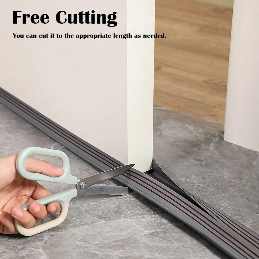 1Pc 93cm/36.61in Bedroom Soundproof Door Bottom Sealing Strip Self-adhesive PVC Draught Excluder Insect Prevention Weather