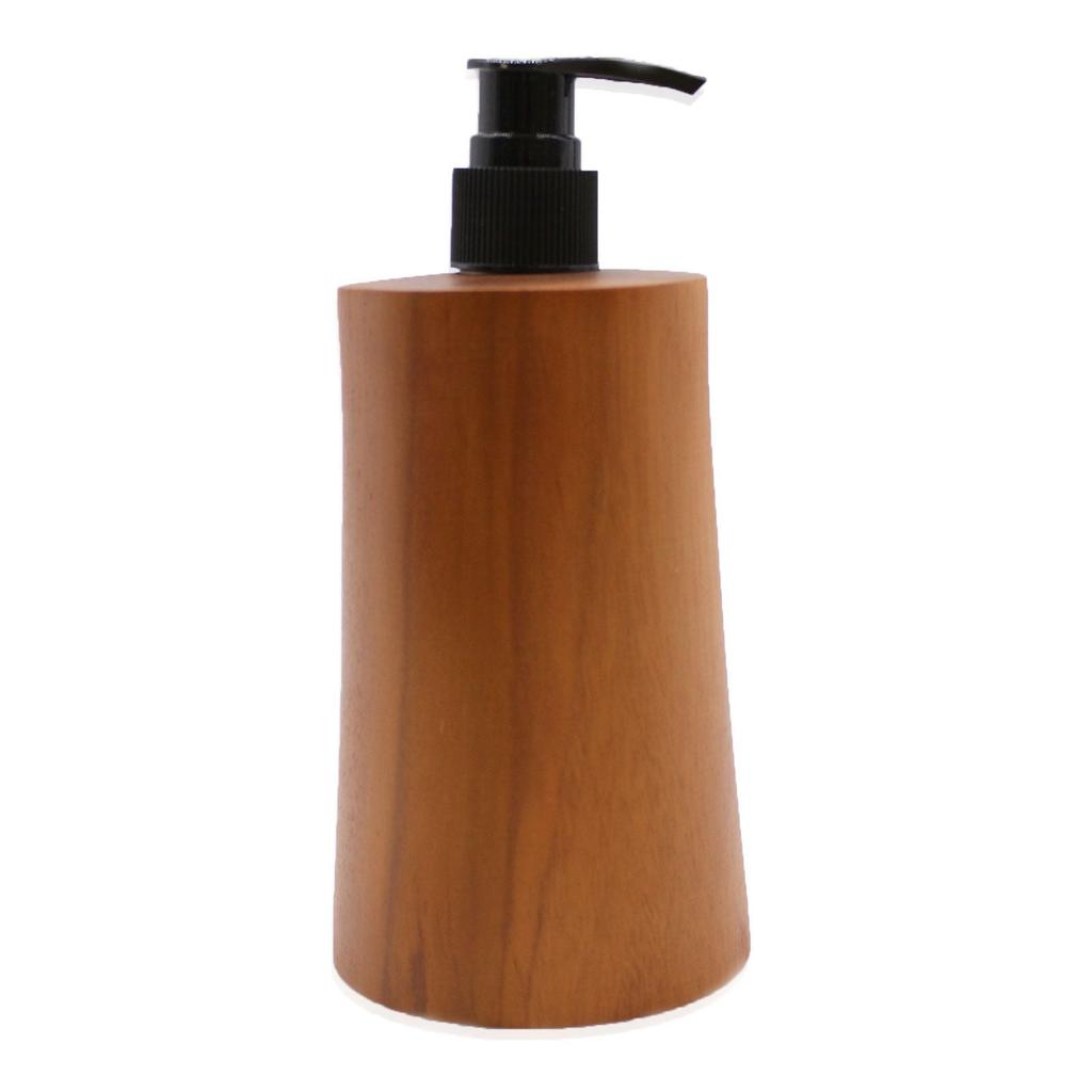 Soap Dispenser Natural Teak Wood Taper