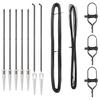 Fence Posts with Drive In Sleeve 7 Pcs Grey