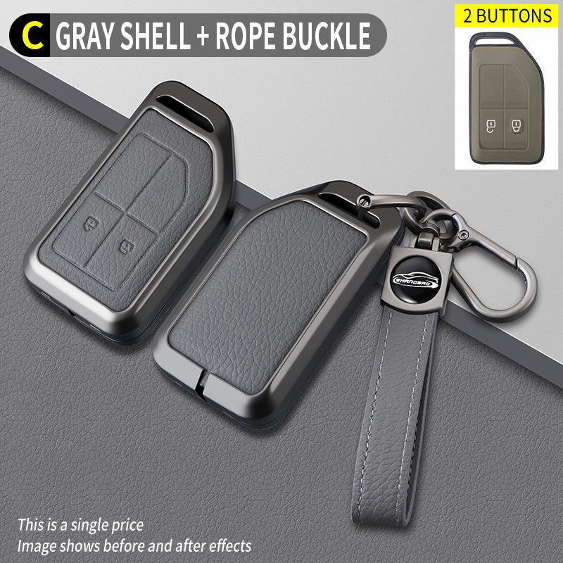 Volvo C-Type Elephant Grey Car Key Case