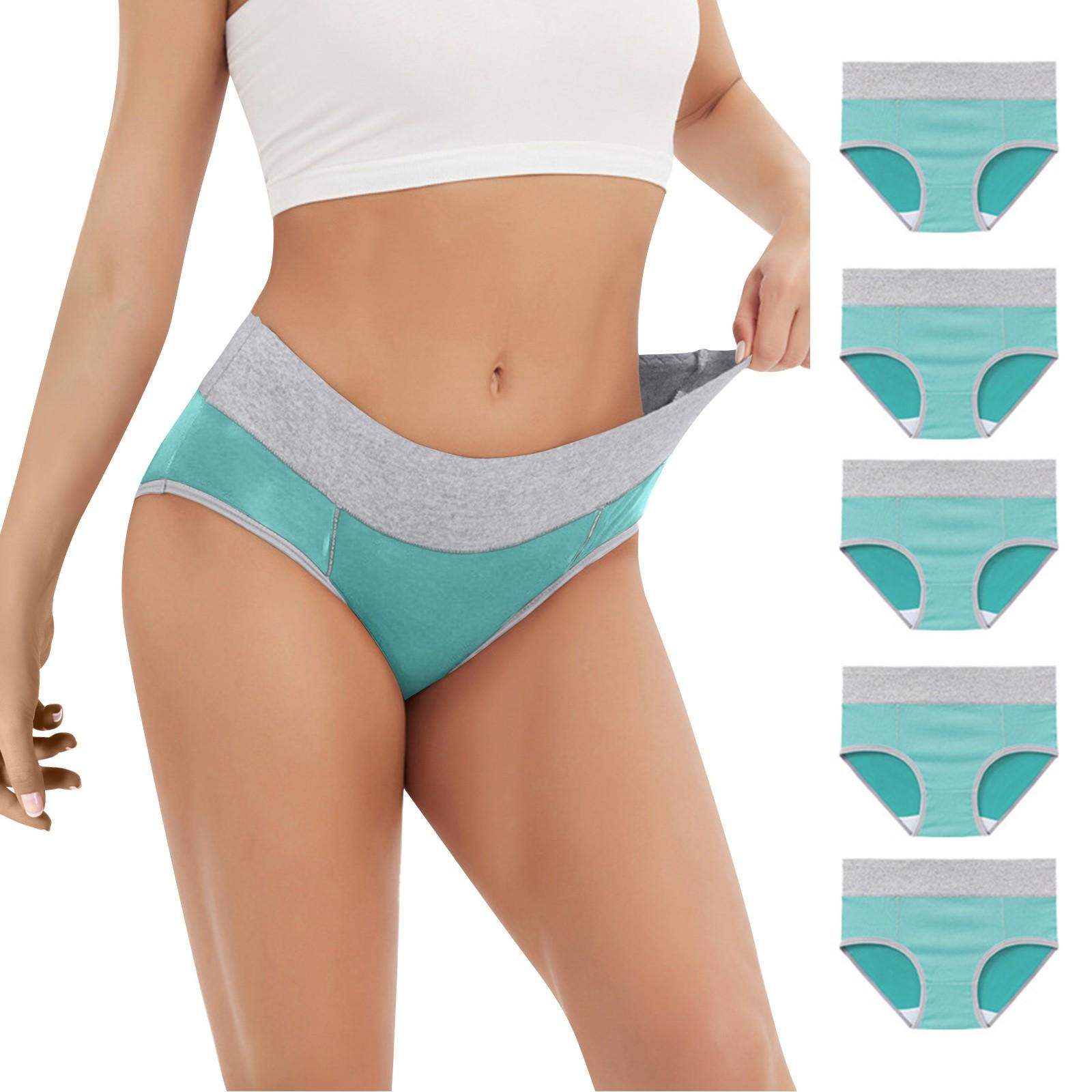 Women s Boxer Briefs Cotton Underwear Seamless High Waisted Panties for Women, Plus Size Lingerie, Leakproof Design XL
