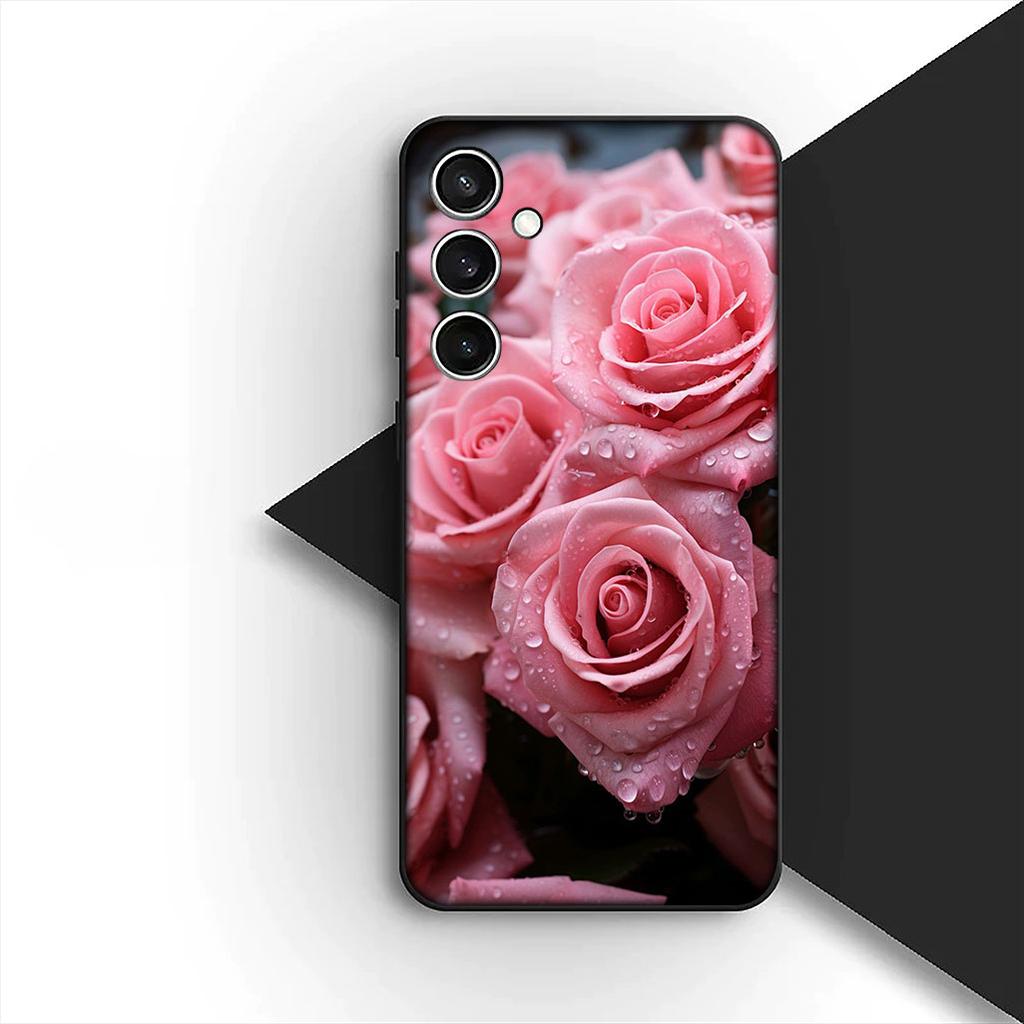 Cover for Apple iPhone 12 13 Pro XS Max Mini ProMax X XR Air 13Pro Casing Phone Case Elegant Pink Rose Flower Bloom Peony
