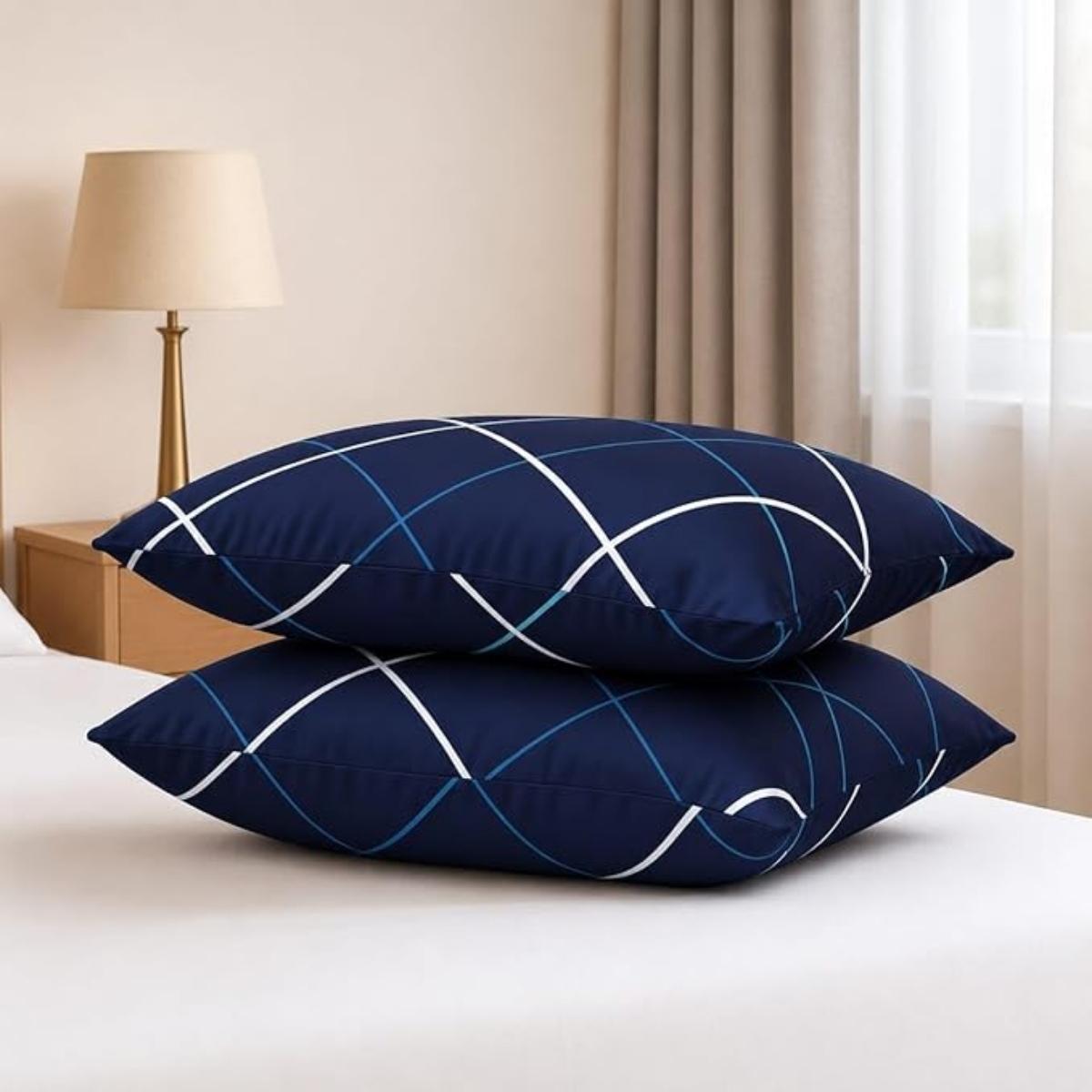 Pillow | Set of 6 | Basic Size 41 x 61 CM | Pack of 6 (6, Blue, King (U.K. Standard))