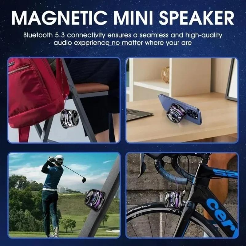 Sound Box G200 RGB Lighting Magnetic Speaker BT5.0 Mini Sound Box 7 Hours Playback Phone Holder Portable Bluetooth Speaker