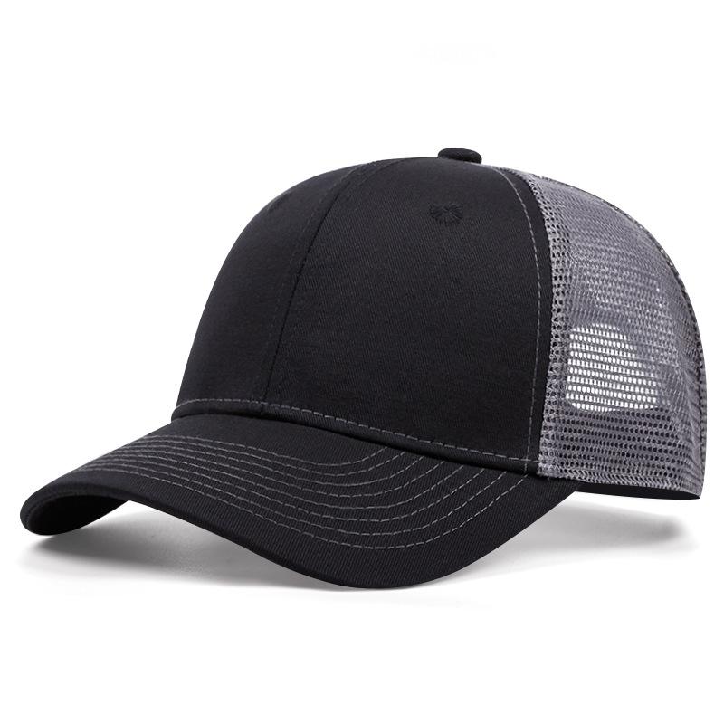 

1pc Ventilate Mesh Baseball Caps for Women Men,Adult Net Cap Shallow Curved Eaves Hat Summer Breathable Shade Spring Trucker Cap Adjustable серый