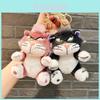 Adorable Plush Cat Keychain Cute Lucifer Bag Accessory Soft Stuffed Toy Doll