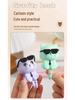 Rotating Black Cat Adhesive Wall Hook for Coats, Keys, and Hats - No-Drill Installation