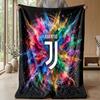 Coperta a tema Juventus FC Morbida coperta in flanella Coperta morbida tipo plaid Coperta accogliente per divano e letto per arredamento domestico