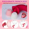 3 in 1 Zungenleck-Vibrator für Frauen Klitoris G-Punkt Stimulator Geschwindigkeiten Vagina Nippel Massagegerät Erotisches Sexspielzeug Erwachsenenshop