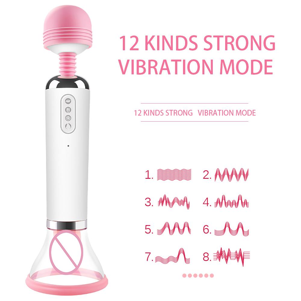 Tongue Licking 3 in 1 Nipple Clit Sucking Vibrators Heating Clitoris Stimulator Power Magic Wand AV Vibrator Adult Products Sex Toys for Women