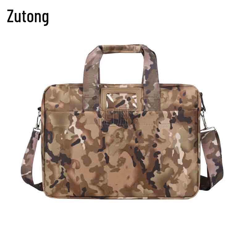 Zutong Camouflage Laptop Briefcase - Large Capacity Shoulder Crossbody Bag