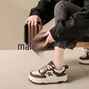 Superheta vita damsneakers 2025: Koreansk stil, tjock sula, mångsidiga fritidsskor för vår och höst