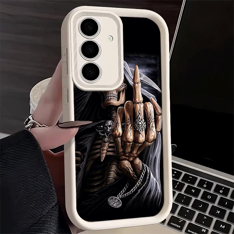 Phone Case for Samsung Galaxy A17 A16 A15 A14 A13 Grim Reaper Skeleton Funny Style A56 A36 A26 A55 A35 A25 A54 A34 A24 A53 A33 A
