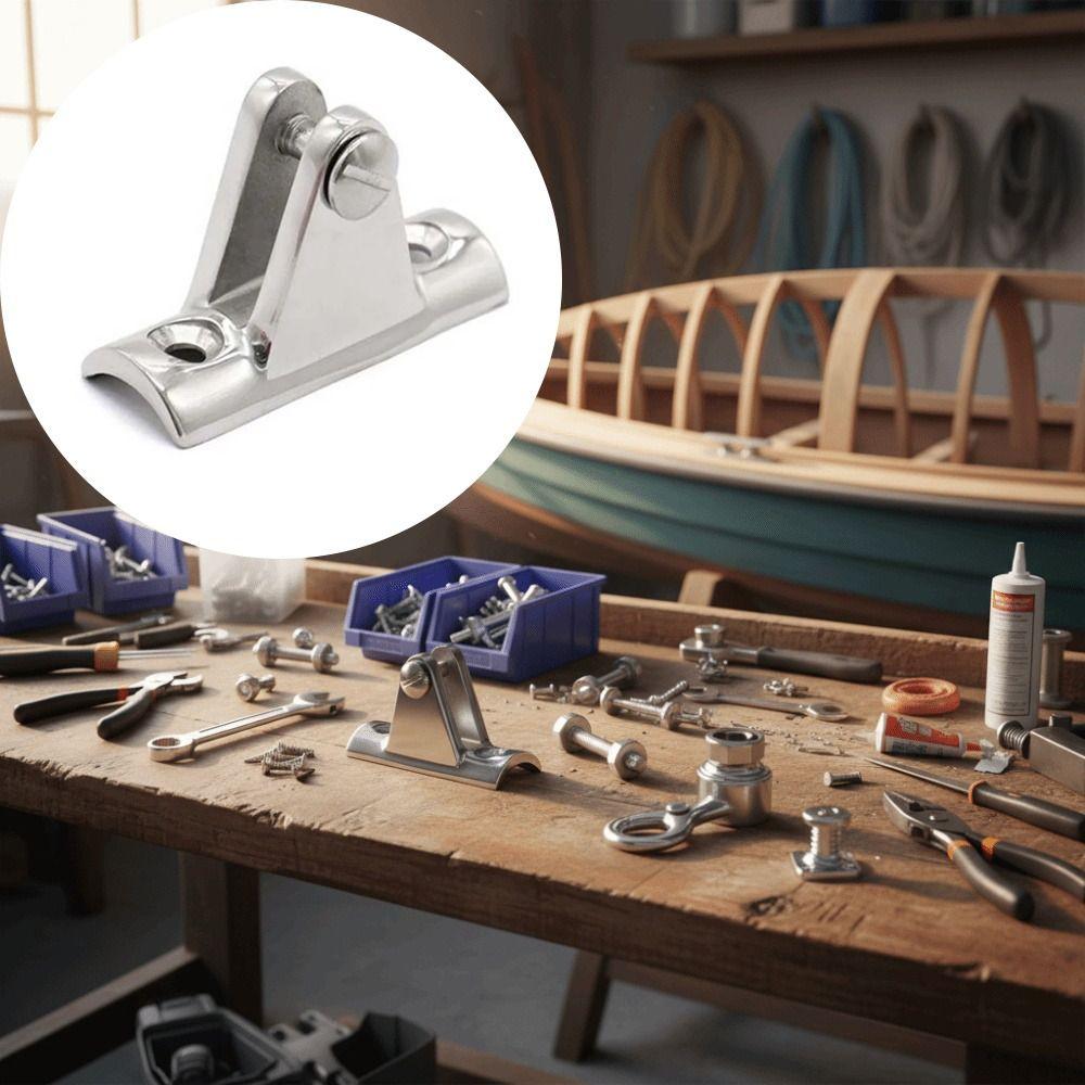 Concave Base Mount Bimini Top Fitting 316 Stainless Steel Deck Hinge Boat Accessories  Marine Boat