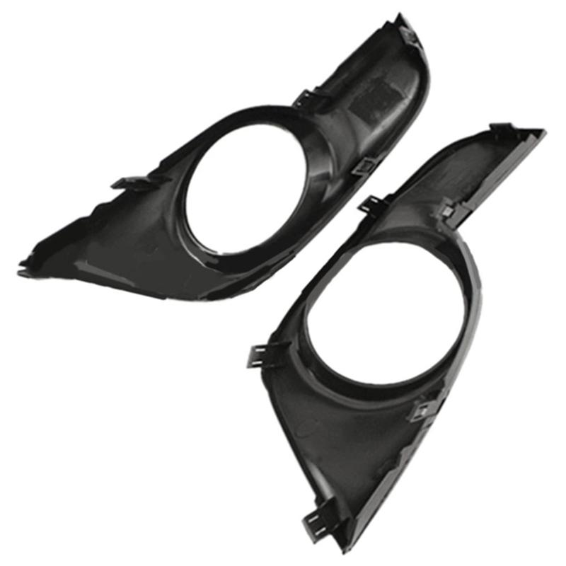 1Pair Front Bumper Lower Foglights Frame Cover Trim Replacement For Nissan Altima/Teana 2013 2014 2015 Fog Lamps Grill Bezel