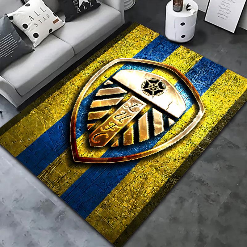 Leeds United F.C Carpet Rug for Living Room Bedroom Home Sofa Decoration,Kids play Non-slip Floor Mat