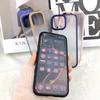 For iPhone 16 Pro Case Curved Frame PC + TPU Phone Cover Anti Drop Protection