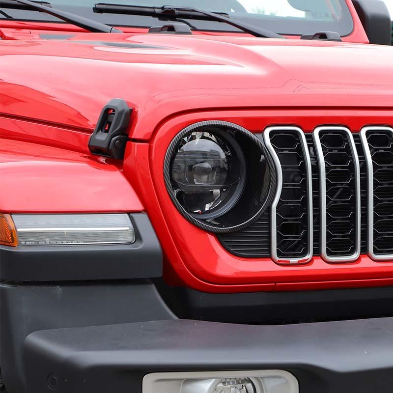 Car Headlight Bezel Decoration Sticker Cover for Jeep Wrangler  Wrangler JL For JT Gladiator 2024 Up Car Interior Accessories