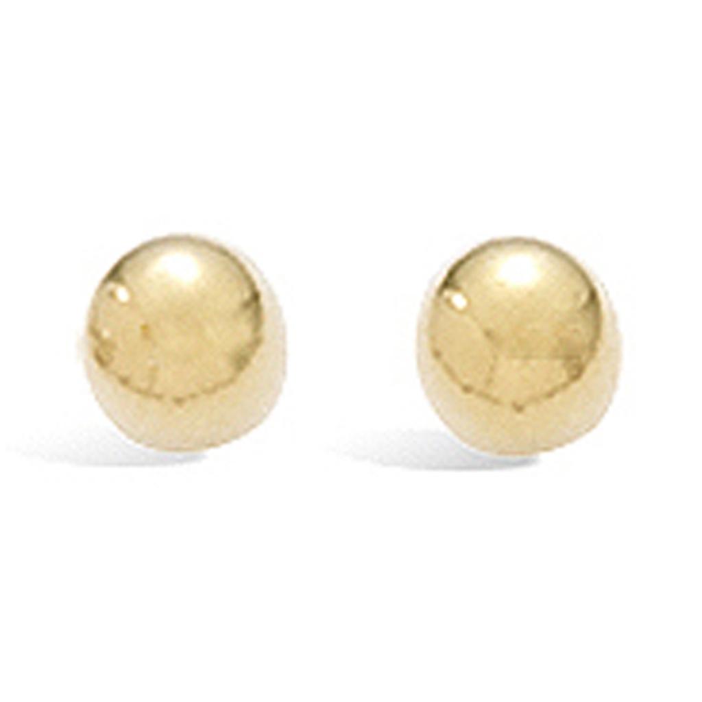 Les Trésors De Lily [D2606] - Gullbelagte 'Balls' øredobber - 4 mm