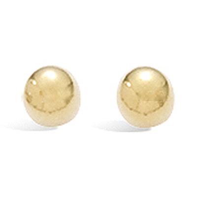 [D2606] - Gold Plated 'Balls' Earrings - 4 Mm