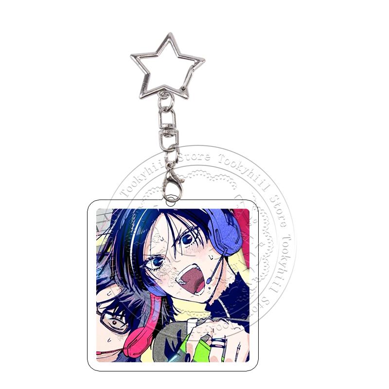 Marriagetoxin Acrylic Keychain Hikaru Gero Kinosaki Poster Keyring Kawaii Cartoon Role Pendant Decoration Accessories Girl Gift