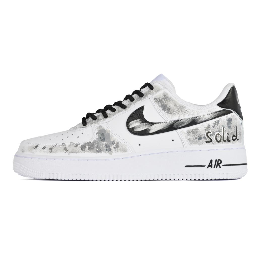 Nike Air Force 1 Cushioning Abrasion Resistant Cushioning, Wear Resistant Low Top Skateboard Shoes Women's White Gray FV5951-111 (Team1326-GSBOX)