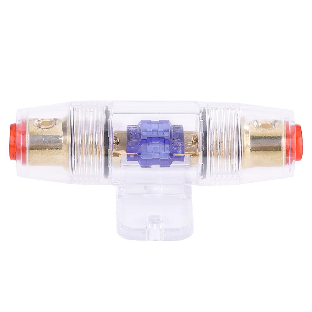 8 Gauge Car Auto Vehicle Stereo Audio Fuse Box Holder Block with 60Amp Fuse